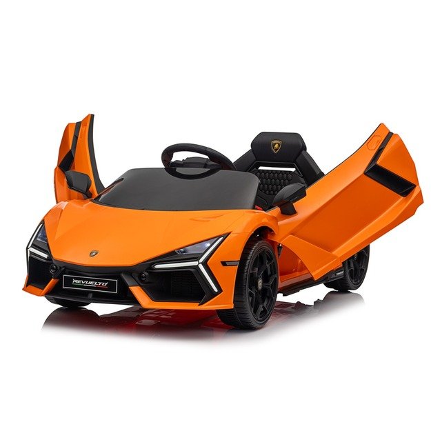 Vienvietis elektromobilis vaikams Lamborghini Revuelto, oranžinis