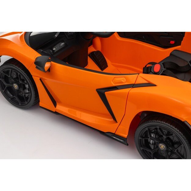Vienvietis elektromobilis vaikams Lamborghini Revuelto, oranžinis