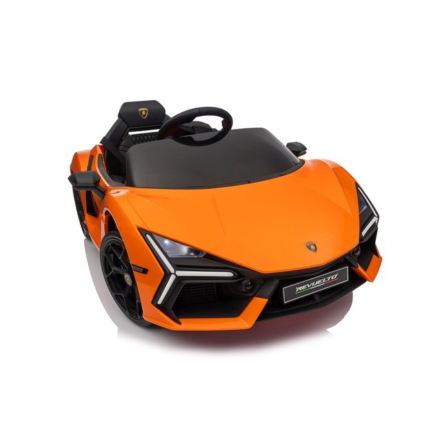 Vienvietis elektromobilis vaikams Lamborghini Revuelto, oranžinis