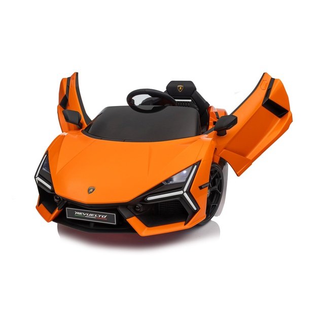 Vienvietis elektromobilis vaikams Lamborghini Revuelto, oranžinis