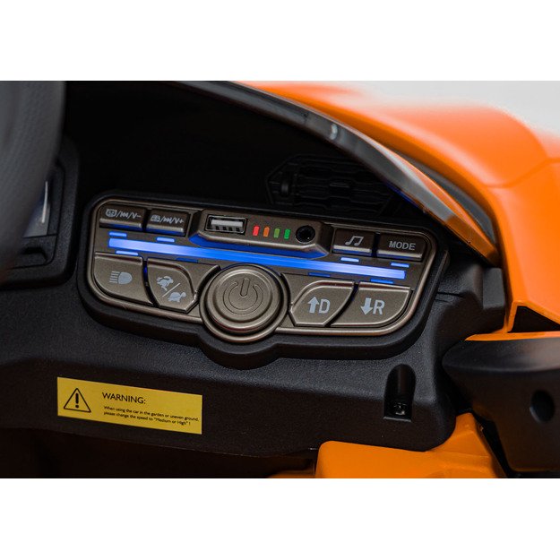 Vienvietis elektromobilis vaikams Lamborghini Revuelto, oranžinis
