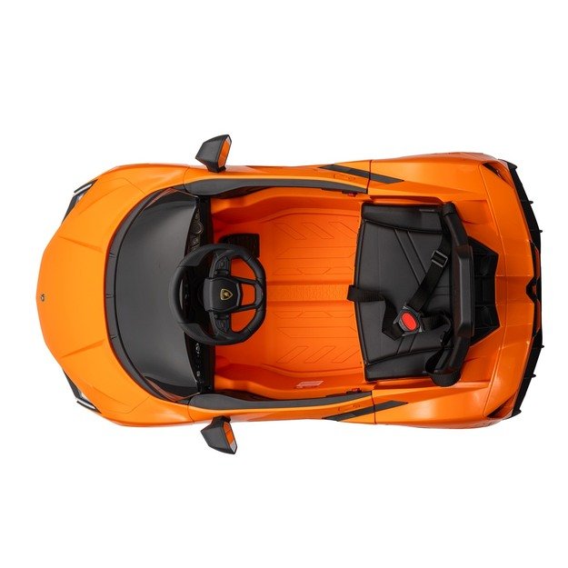 Vienvietis elektromobilis vaikams Lamborghini Revuelto, oranžinis