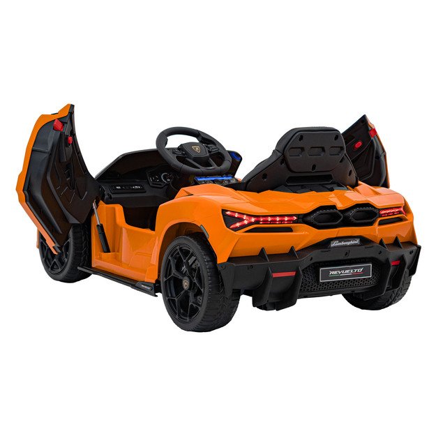 Vienvietis elektromobilis vaikams Lamborghini Revuelto, oranžinis