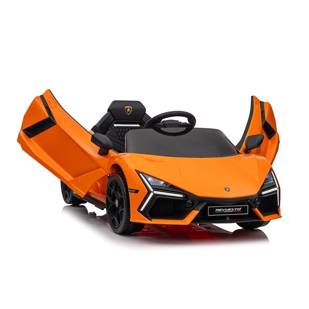 Vienvietis elektromobilis vaikams Lamborghini Revuelto, oranžinis