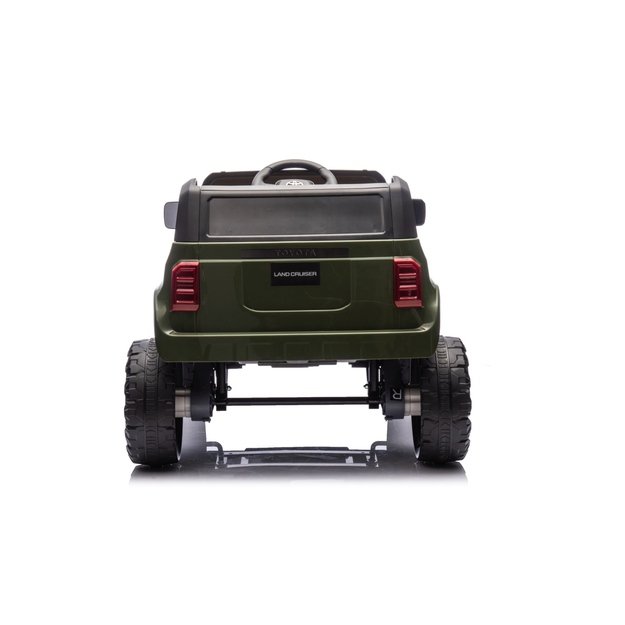 Vienvietis elektrinis džipas vaikams Toyota Land Cruiser PRADO, žalias