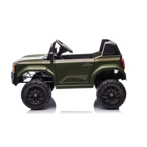 Vienvietis elektrinis džipas vaikams Toyota Land Cruiser PRADO, žalias