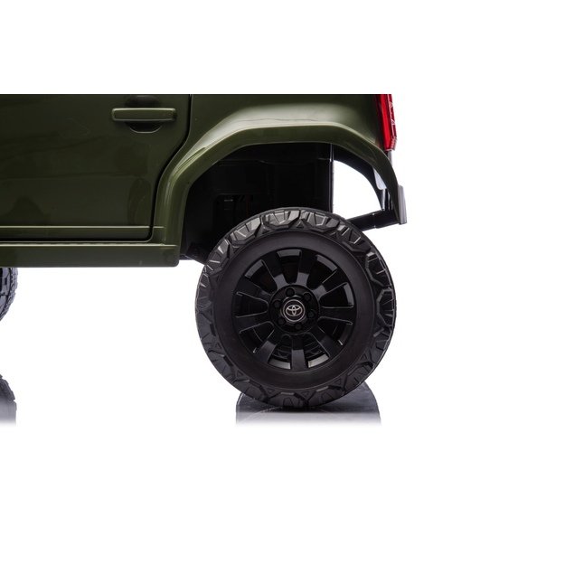 Vienvietis elektrinis džipas vaikams Toyota Land Cruiser PRADO, žalias