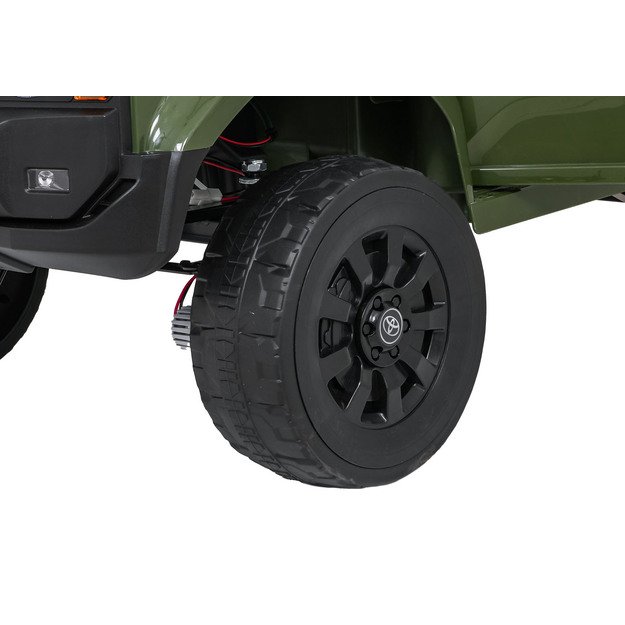 Vienvietis elektrinis džipas vaikams Toyota Land Cruiser PRADO, žalias