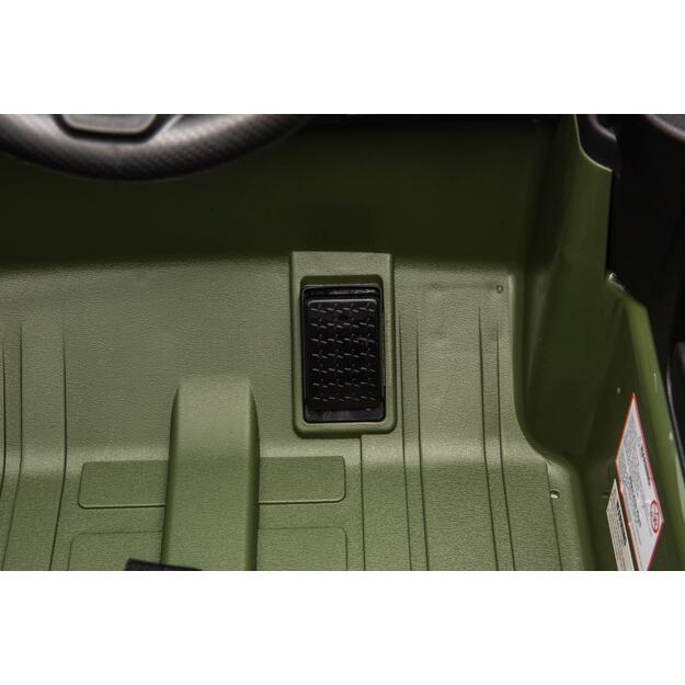 Vienvietis elektrinis džipas vaikams Toyota Land Cruiser PRADO, žalias