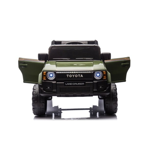 Vienvietis elektrinis džipas vaikams Toyota Land Cruiser PRADO, žalias