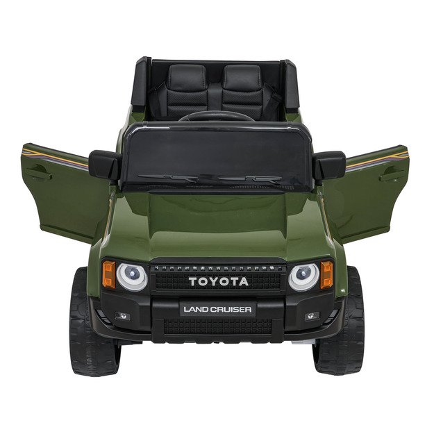 Vienvietis elektrinis džipas vaikams Toyota Land Cruiser PRADO, žalias