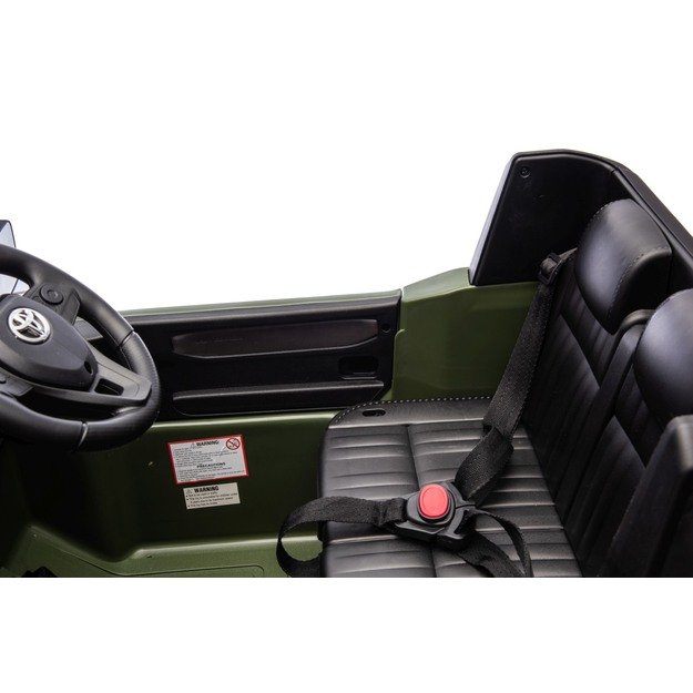 Vienvietis elektrinis džipas vaikams Toyota Land Cruiser PRADO, žalias