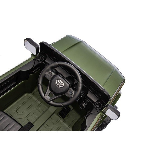 Vienvietis elektrinis džipas vaikams Toyota Land Cruiser PRADO, žalias
