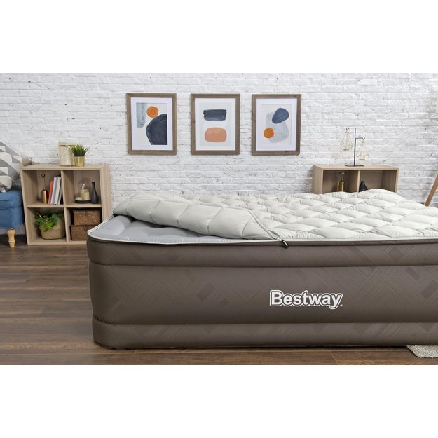Pripučiamas dvivietis čiužinys su įmontuotu siurbliu, Bestway 69145