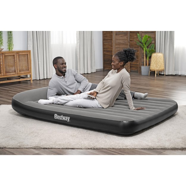 Pripučiamas dvivietis čiužinys su įmontuota pompa 150x203x30cm, Bestway 671BS