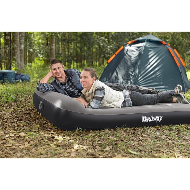 Pripučiamas dvivietis čiužinys su įmontuota pompa 150x203x30cm, Bestway 671BS