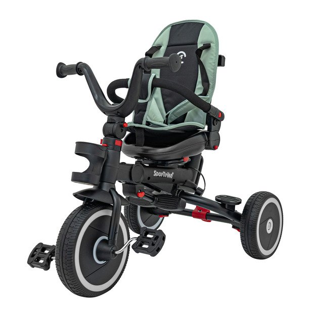 Vaikiškas triratukas su stogeliu RIDER SPORTRIKE, žalias
