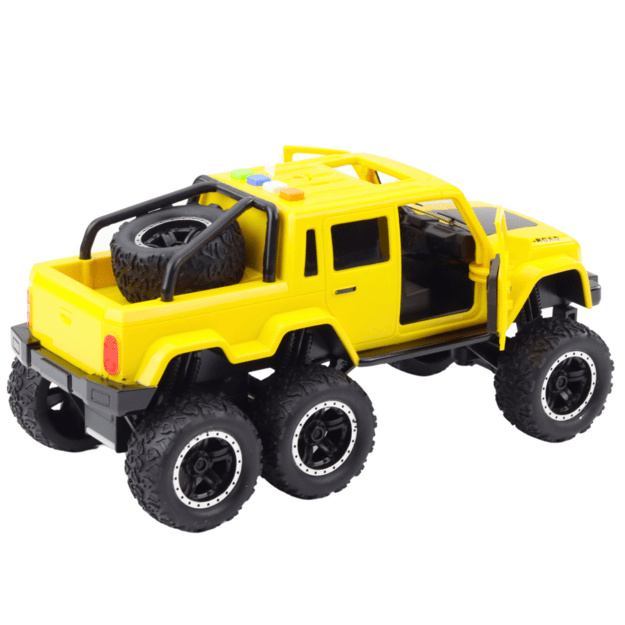 Žaislinis visureigis „Fractal drive6x6“, geltonas