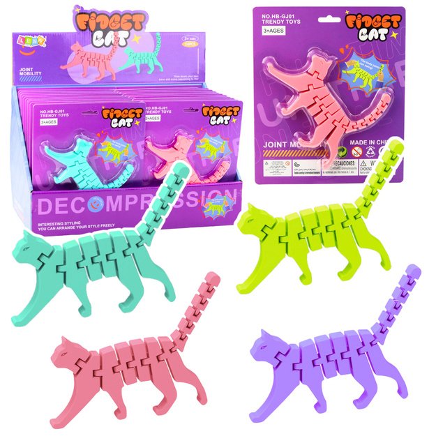 Edukacinis erdvinis 3D katės žaislas