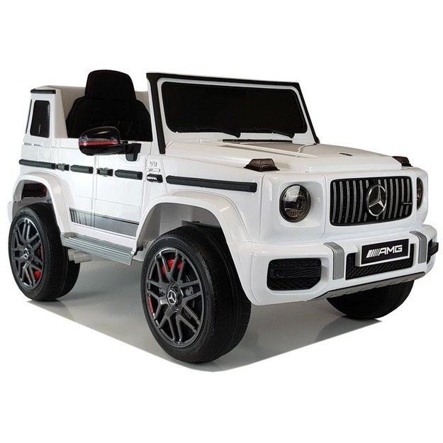 Vienvietis elektrinis džipas vaikams Mercedes G63 BBH-0003 EZ, baltas