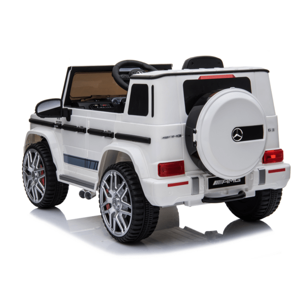 Vienvietis elektrinis džipas vaikams Mercedes G63 BBH-0003 EZ, baltas 5