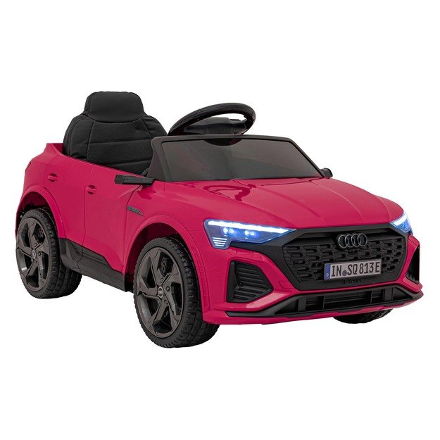 Vienvietis elektromobilis Audi SQ8, rožinis