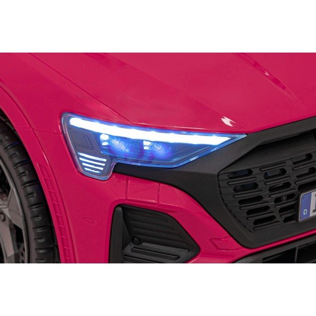 Vienvietis elektromobilis Audi SQ8, rožinis