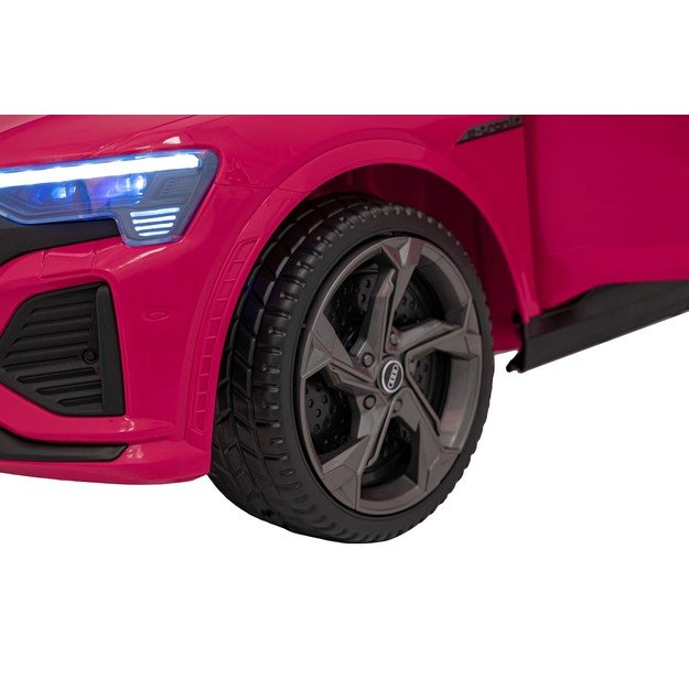 Vienvietis elektromobilis Audi SQ8, rožinis
