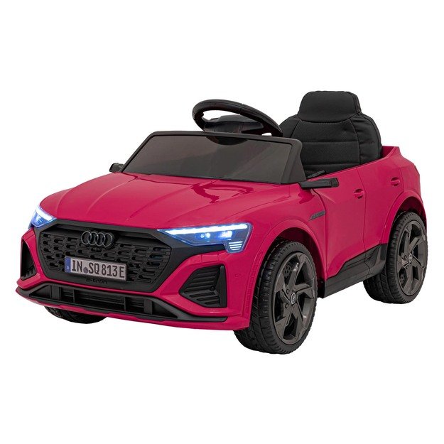 Vienvietis elektromobilis Audi SQ8, rožinis