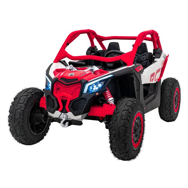 Dvivietis bagis Can-am Maverick Turbo RR STRONG, raudonas