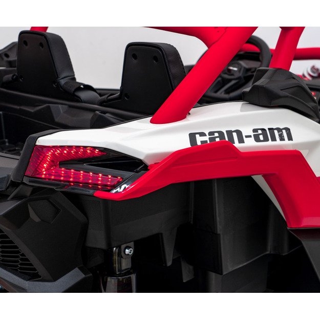 Dvivietis bagis Can-am Maverick Turbo RR STRONG, raudonas