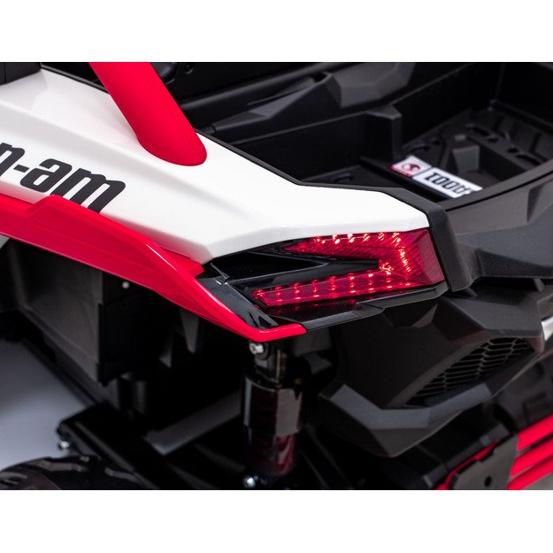 Dvivietis bagis Can-am Maverick Turbo RR STRONG, raudonas