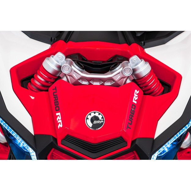 Dvivietis bagis Can-am Maverick Turbo RR STRONG, raudonas