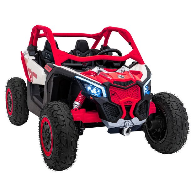 Dvivietis bagis Can-am Maverick Turbo RR STRONG, raudonas