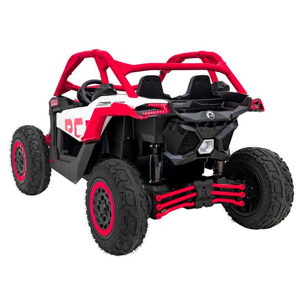 Dvivietis bagis Can-am Maverick Turbo RR STRONG, raudonas