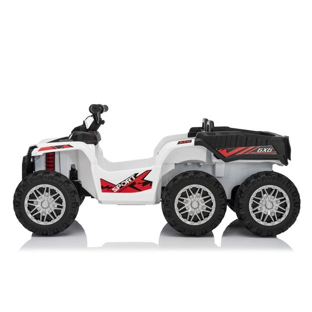 Keturratis su priekaba Sport TX ATV, baltas