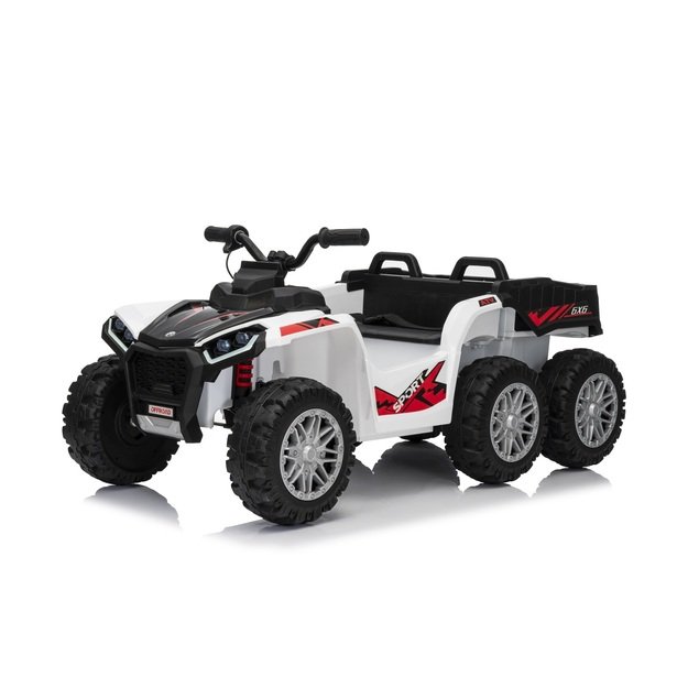 Keturratis su priekaba Sport TX ATV, baltas