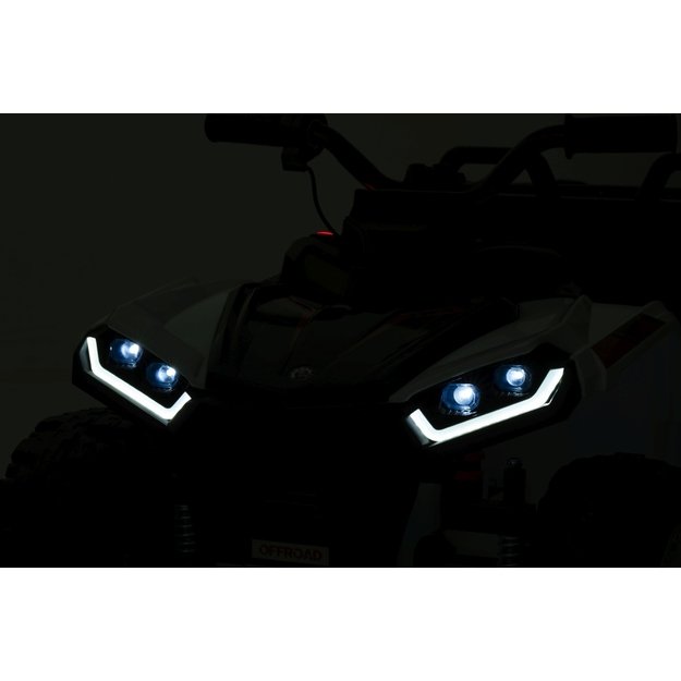 Keturratis su priekaba Sport TX ATV, baltas