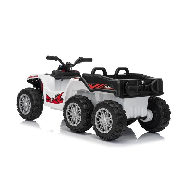 Keturratis su priekaba Sport TX ATV, baltas