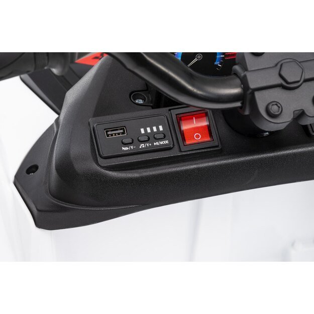 Keturratis su priekaba Sport TX ATV, baltas