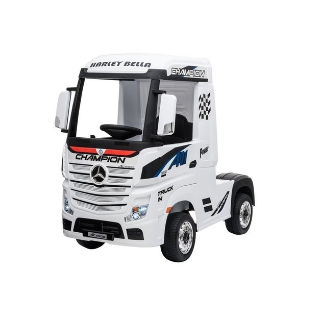 Vaikiškas elektromobilis sunkvežimis Mercedes Actros baltas 35
