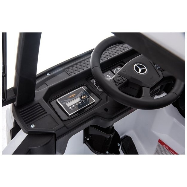 Vaikiškas elektromobilis sunkvežimis Mercedes Actros baltas 44