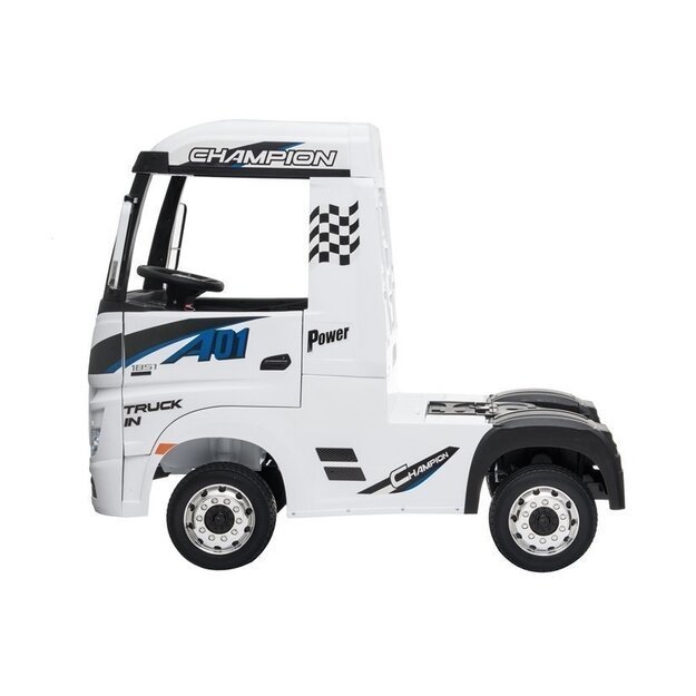 Vaikiškas elektromobilis sunkvežimis Mercedes Actros baltas 24