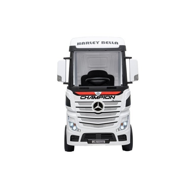 Vaikiškas elektromobilis sunkvežimis Mercedes Actros baltas 34