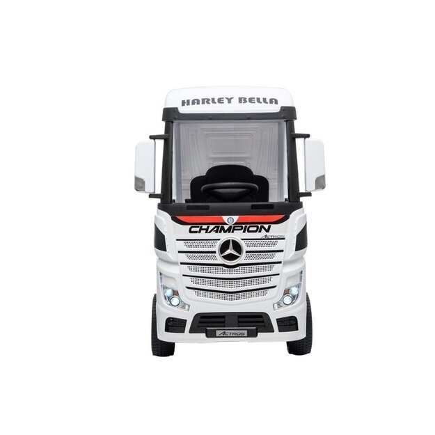 Vaikiškas elektromobilis sunkvežimis Mercedes Actros baltas 22