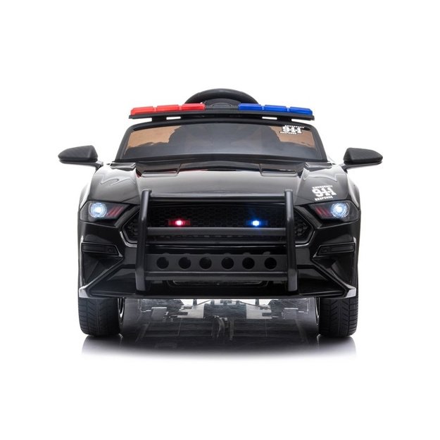 Elektromobilis vaikams Policija - BBH0007, juodas