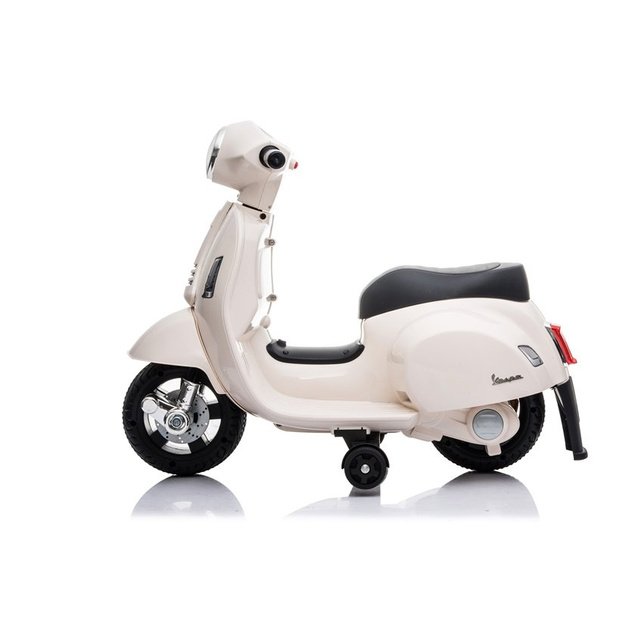 Elektrinis motoroleris vaikams Vespa GTS 300 Mini, baltas