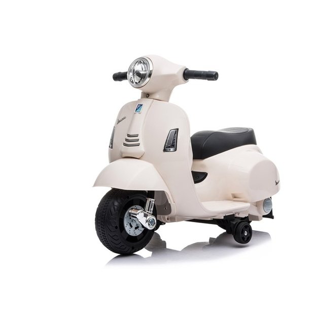 Elektrinis motoroleris vaikams Vespa GTS 300 Mini, baltas