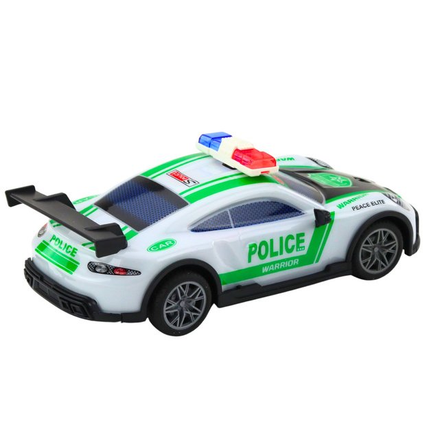 Nuotoliniu būdu valdomas drift policijos automobilis su LED žibintais 1:22 2