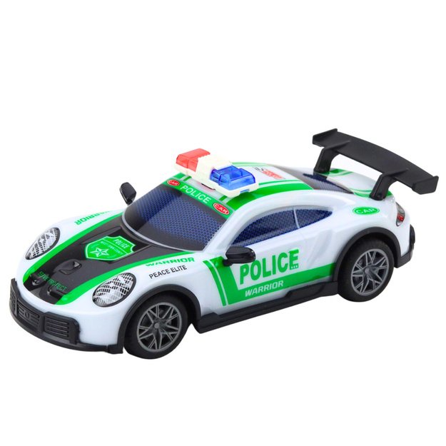 Nuotoliniu būdu valdomas drift policijos automobilis su LED žibintais 1:22 1